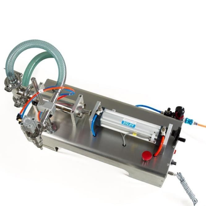 Máquina de enchimento de líquido de cabeça única pneumática semiautomática Máquina de enchimento de pistão