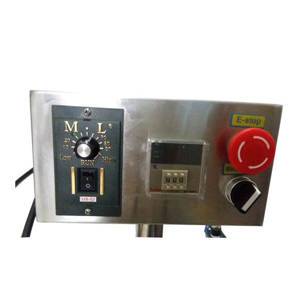 Máquina pneumática semi-automática de preenchimento de óleo líquido, pasta de óleo, molho de mel, shampoo com aquecedor e misturador