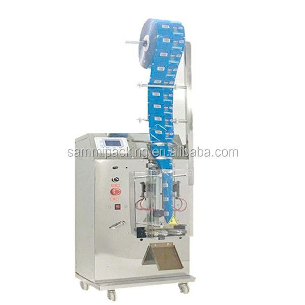 Novo design 3 lados Selo Pequena máquina de embalagem vertical automática líquido puro suco molho saco de embalagem máquina