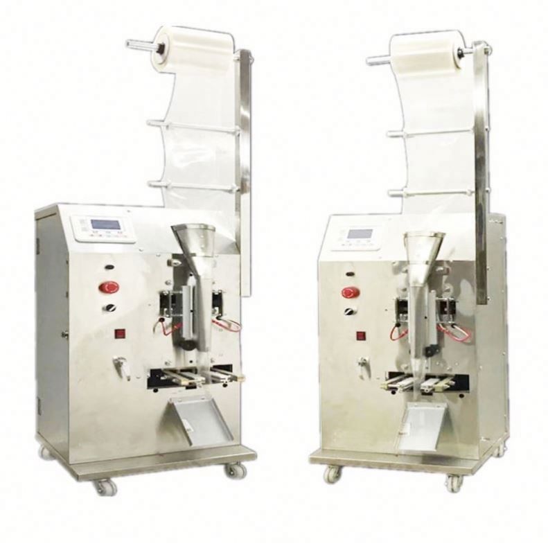 Novo design 3 lados Selo Pequena máquina de embalagem vertical automática líquido puro suco molho saco de embalagem máquina