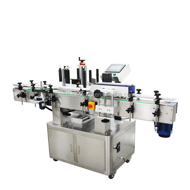 Máquina de aplicação de rótulos de garrafas de plástico para garrafas de metal