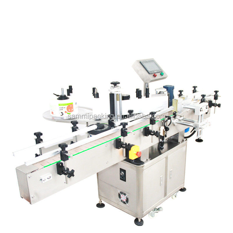 Máquina de aplicação de rótulos de garrafas de plástico para garrafas de metal