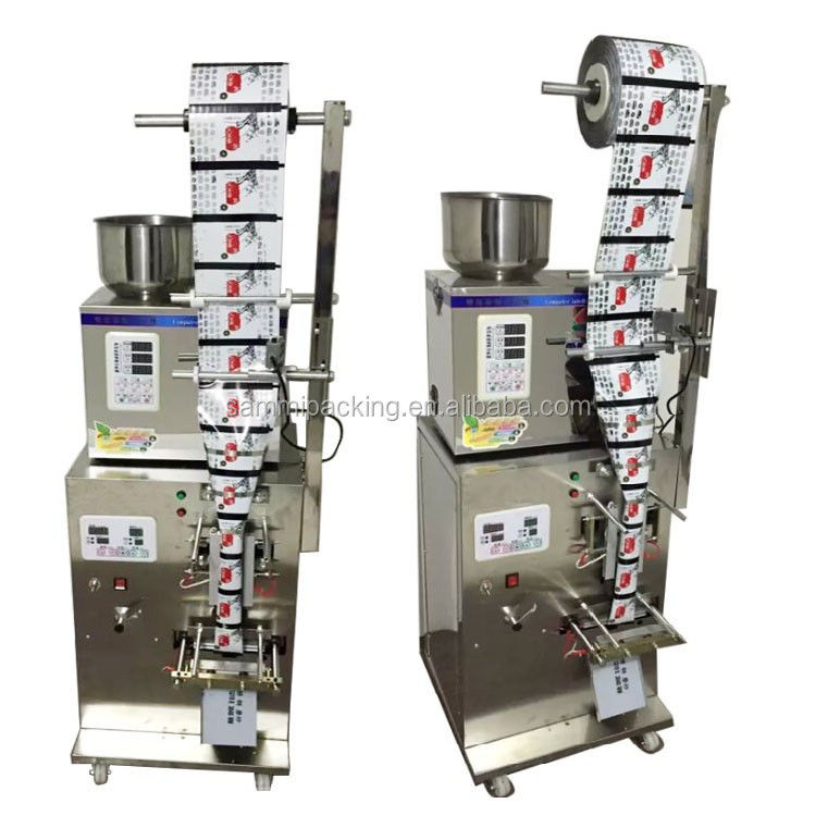 Máquina de embalagem elétrica automática para sacos pequenos de sal de café em pó, máquina de enchimento e vedação