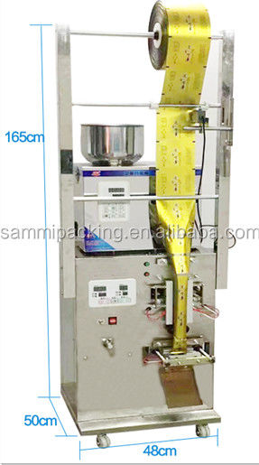 Máquina de embalagem elétrica automática para sacos pequenos de sal de café em pó, máquina de enchimento e vedação