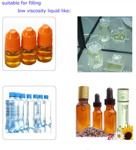 4 cabeças Máquina de enchimento de líquido pneumático para bebidas, óleo, shampoo, álcool, perfume