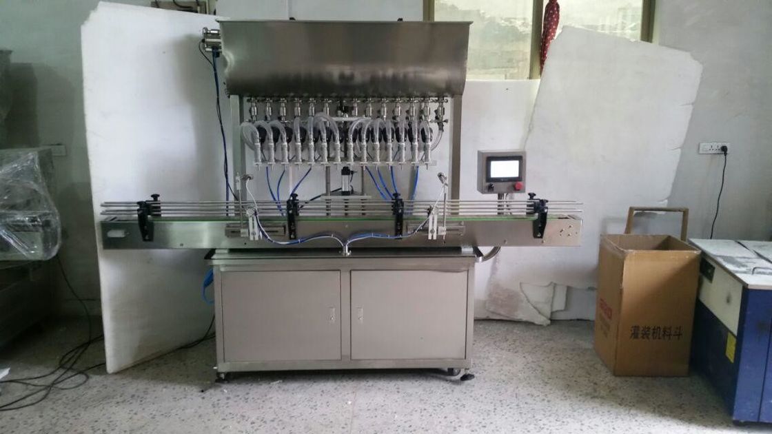 Máquina automática de enchimento de líquido de 4 cabeças Linha de engarrafamento