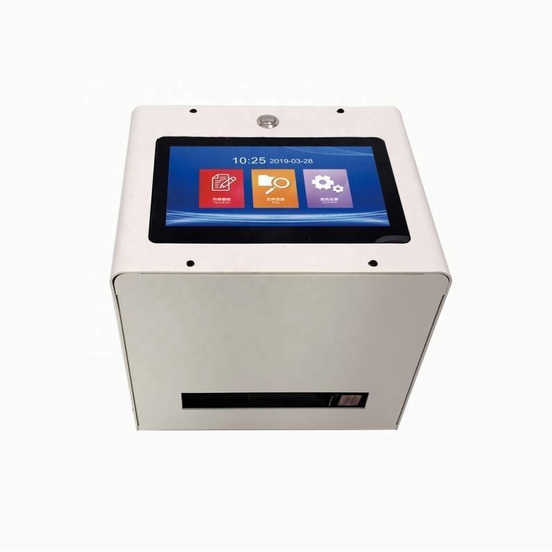 Impressora de jato de tinta de tela sensível ao toque Smart Static Desktop para garrafa para carimbo Data de validade Código QR do lote