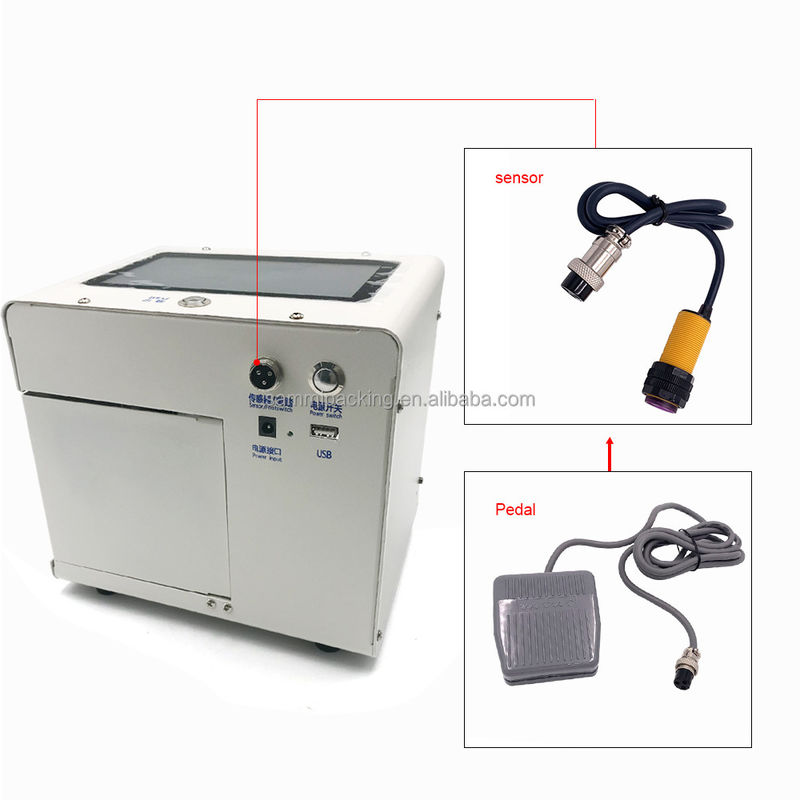Impressora de jato de tinta de tela sensível ao toque Smart Static Desktop para garrafa para carimbo Data de validade Código QR do lote