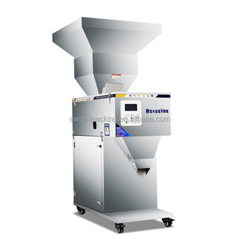 Máquina de enchimento de pó semiautomática de 100-2500g para embalagens convenientes de café e especiarias