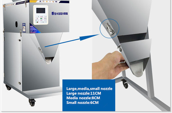Máquina de enchimento de pó semiautomática de 100-2500g para embalagens convenientes de café e especiarias