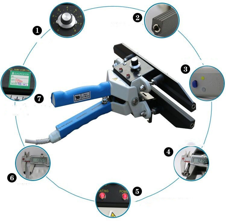 16 polegadas de calor Crimp Sealer Saco Crimper controle de temperatura do selante portátil para bolsas Kraft de folha de alumínio Mylar