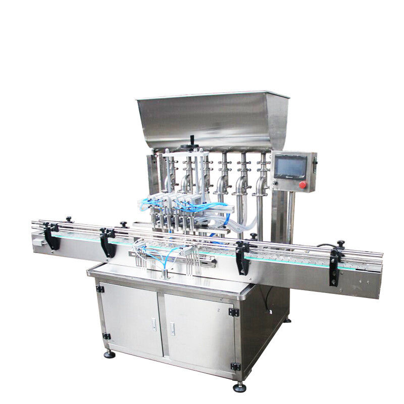6 Cabeça Máquina automática de enchimento e tampa Creme cosmético Loção corporal pasta de enchimento de tampa e rotulagem