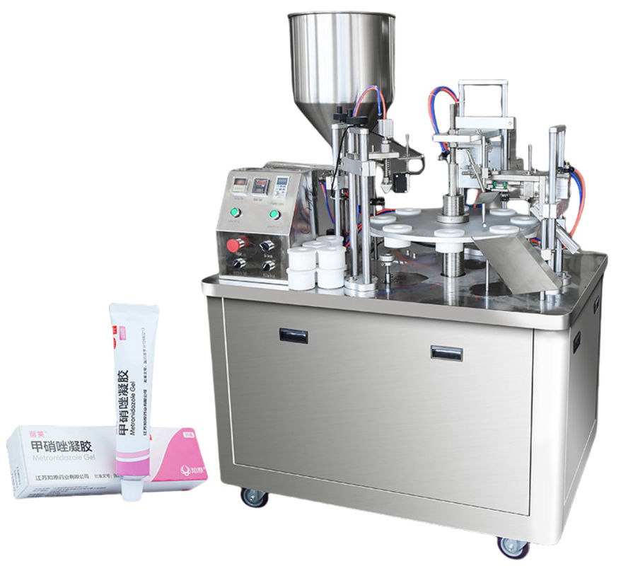 Máquina de preenchimento e vedação automática de tubos de pasta de dentes laminada