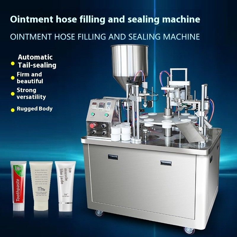 Máquina de preenchimento e vedação automática de tubos de pasta de dentes laminada
