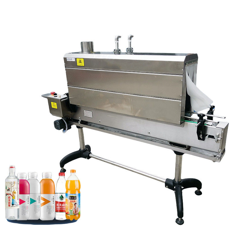 Máquina de rotulagem automática de garrafas de aquecimento de mangas encolhidas Aplicador de mangas encolhidas com túnel de vapor