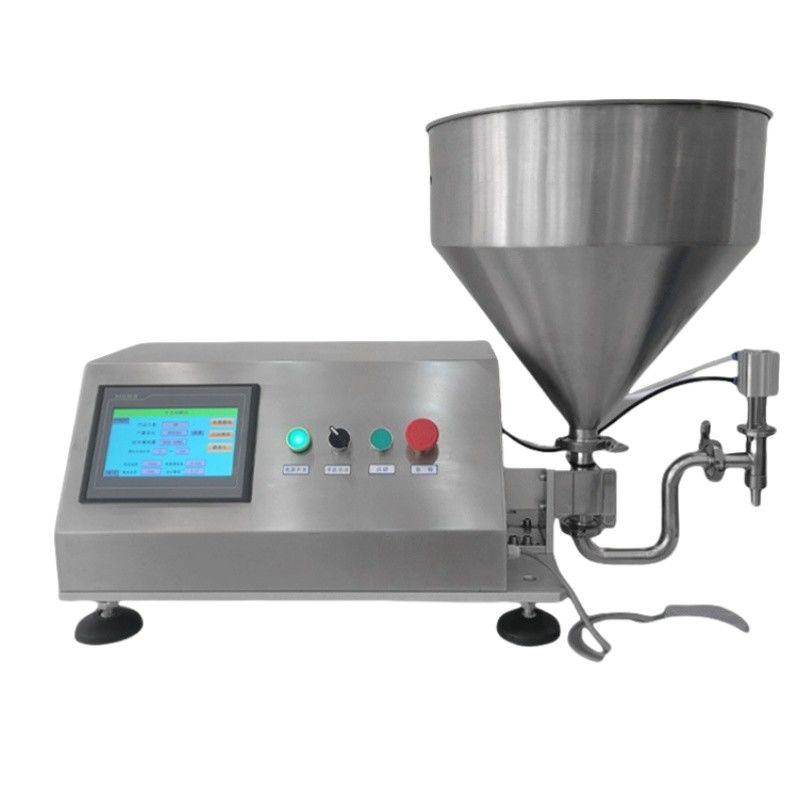 Máquina de preenchimento de creme de óleo espesso de pistão semiautomática rotativa servo-lóbulo rotor engrenagem de bomba Dispensador para líquidos espessos