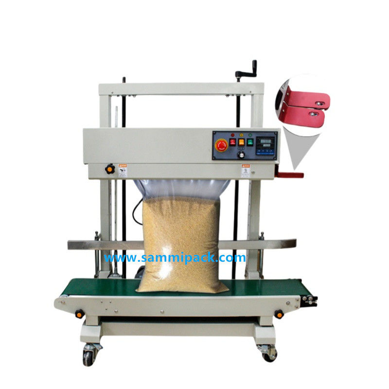 FRD-1200V Máquina de vedação térmica semiautomática elétrica para vedação contínua de sacos de plástico verticais para bolsas de bebidas madeira