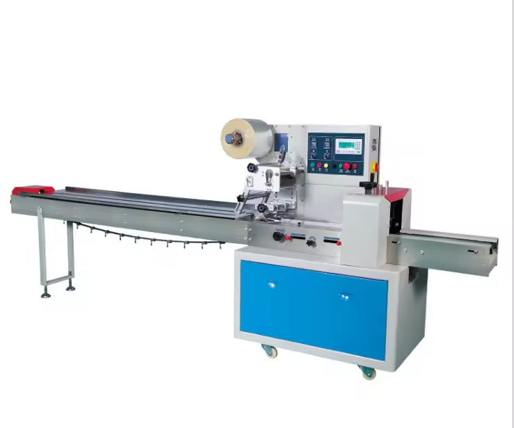 Máquina de embalagem automática de embalagem de fluxo horizontal para bolsas de almofadas de doces de padaria