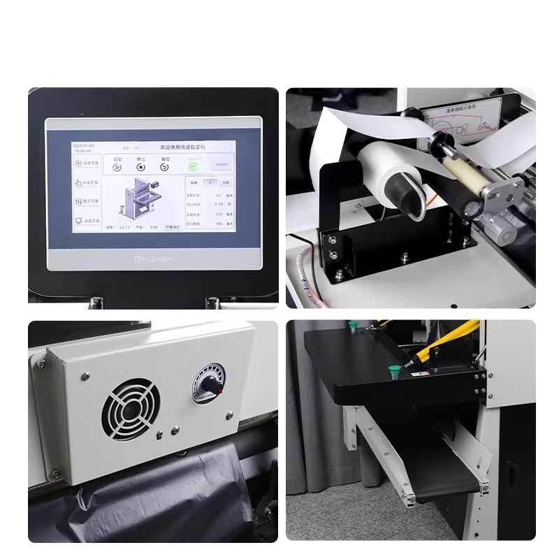 Máquina de embalagem de correio totalmente automática e ecológica Máquina de embalagem de mailer multifunção Máquina de bolsas de correio Motor PLC