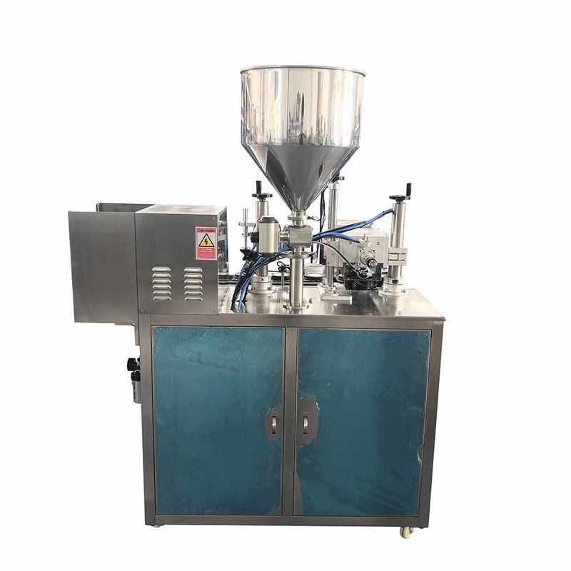 Máquina automática de preenchimento e vedação de tubos de creme cosmético