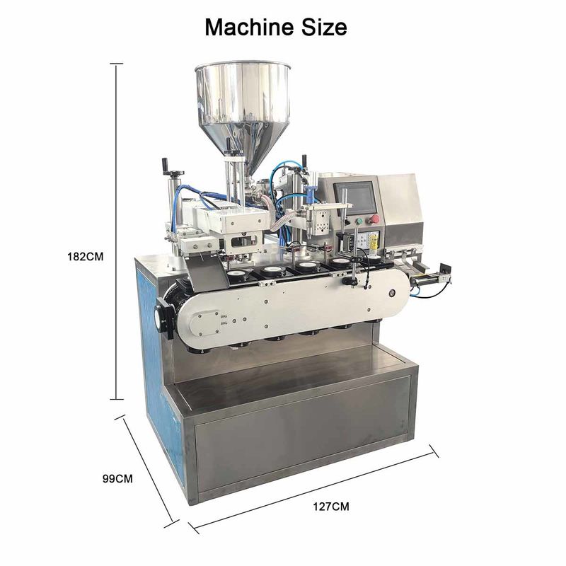 Máquina automática de preenchimento e vedação de tubos de creme cosmético