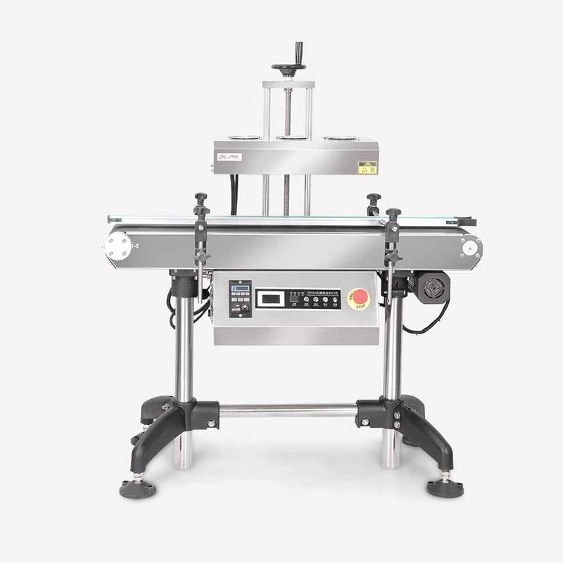 Fechador de garrafas de papel alumínio Máquina de vedação térmica por indução eletromagnética para latas de bebidas Barris Papel Equipamento de embalagem de vidro