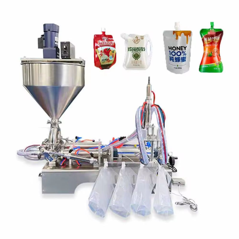 Máquina de preenchimento de suco de alta qualidade industrial semiautomática de sacos de bebidas de mel