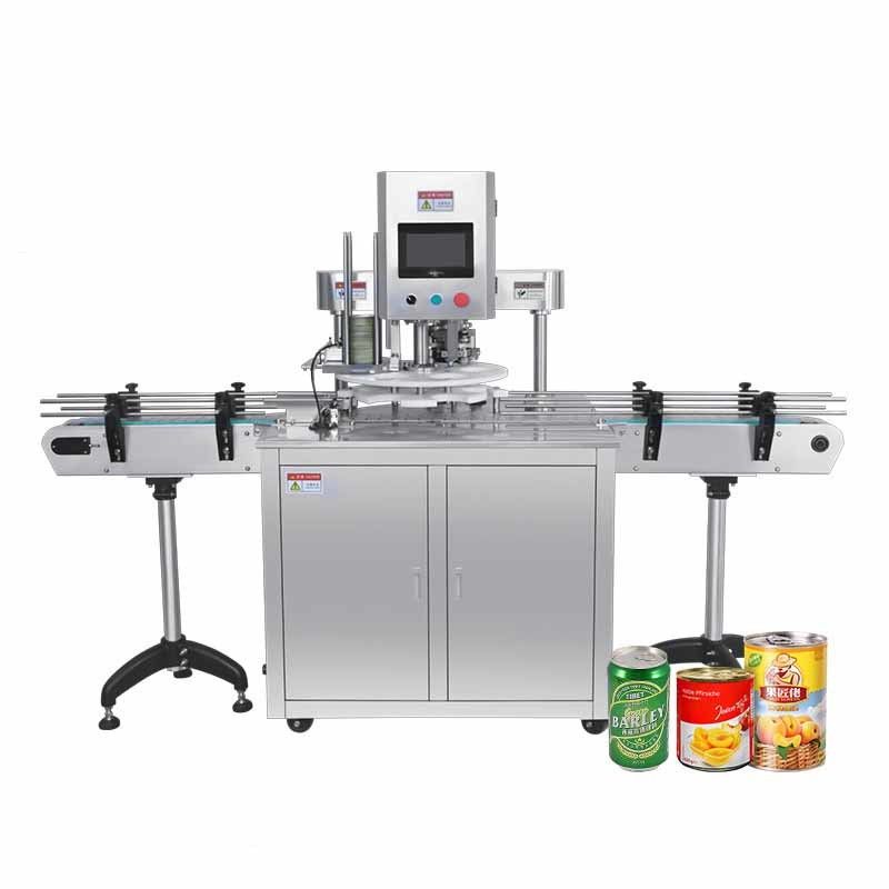 Fecho de lata pneumático automático completo para aplicações alimentares e químicas