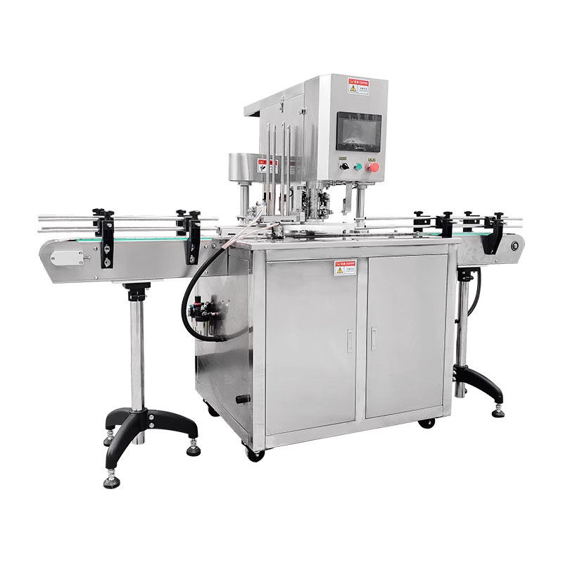 Fecho de lata pneumático automático completo para aplicações alimentares e químicas