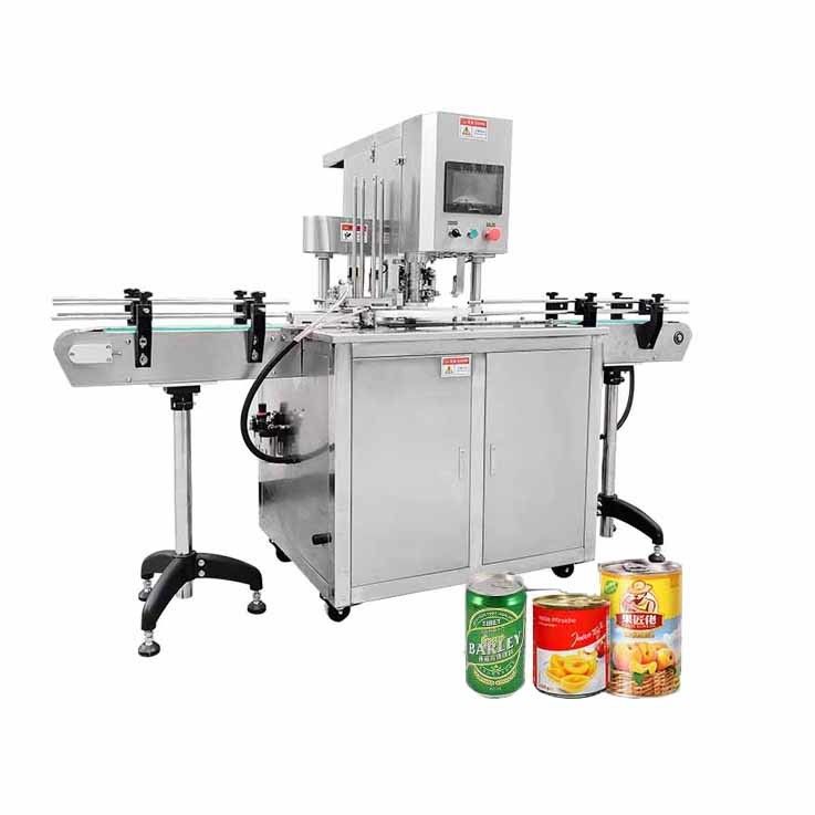 Máquina de vedação automática de tampa de mesa para tinta de leite em pó bebida alimentos sardinha atum latas de lata