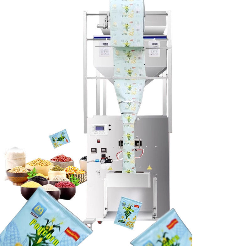 Máquina de embalagem automática de alimentos secos de maior capacidade Embalagem de vedação traseira para grãos nozes especiarias em pó de precisão 0.2G