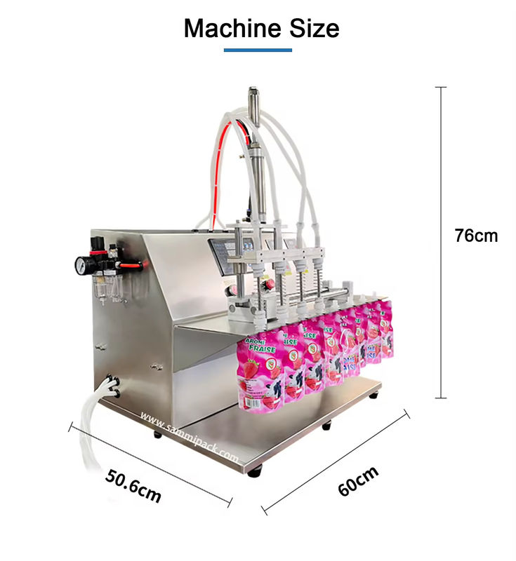 Máquina de Embalagem para Sachês com Bico de Mel de Alta Velocidade para Enchimento e Tampa SM-3500L