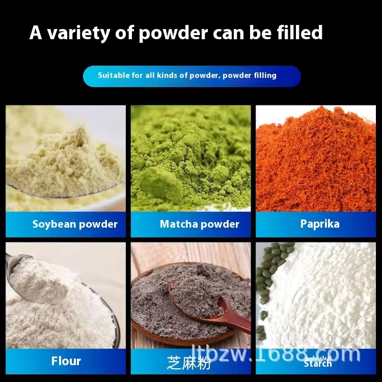 Máquina Automática de Enchimento de Pó para Temperos de Pimenta, Café e Pó de Dente - Linha de Produção de Embalagem Quantitativa