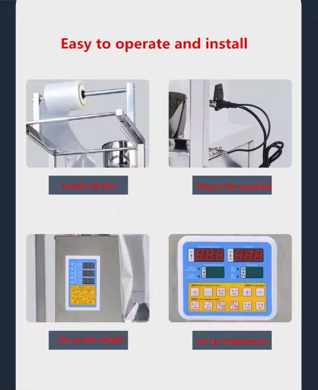 Máquina de embalagem multifuncional de farinha de amido de milho de caranguejo