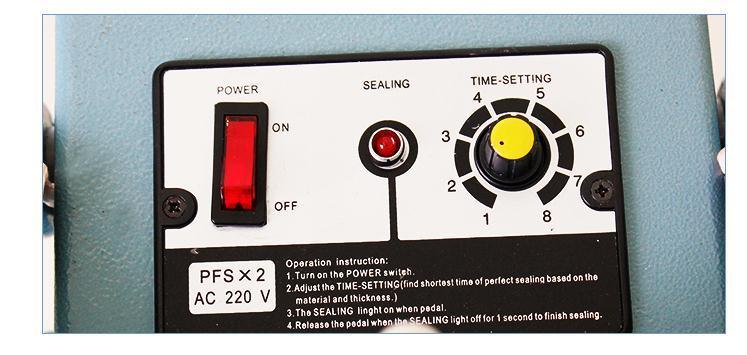 Atacado da fábrica de melhores vendas Selador de impulso de pedal de alimentos da série PFS de 800 mm para sacos plásticos