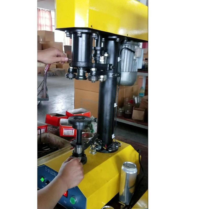 100% Garantia Tdfj-160 Máquina de Selagem de Garrafas PET / Máquina de Fechamento de Latas / Seladora de Latas para Latas de Metal