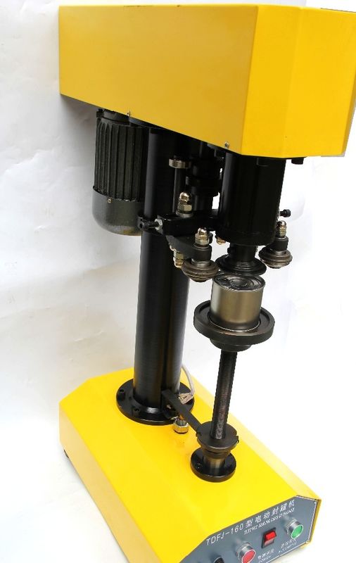 100% Garantia Tdfj-160 Máquina de Selagem de Garrafas PET / Máquina de Fechamento de Latas / Seladora de Latas para Latas de Metal