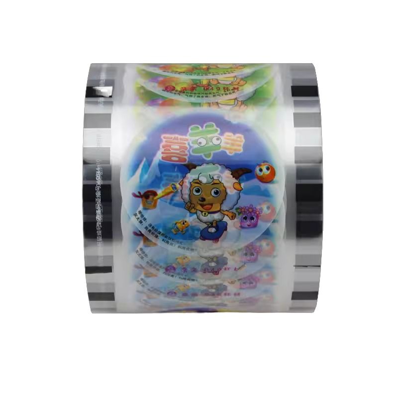 Rolo de selagem de copos de chá de bolha Boba de plástico descartáveis com logotipo impresso personalizado Impressão personalizada Pp Pet Filme de selagem de copos de 95 mm