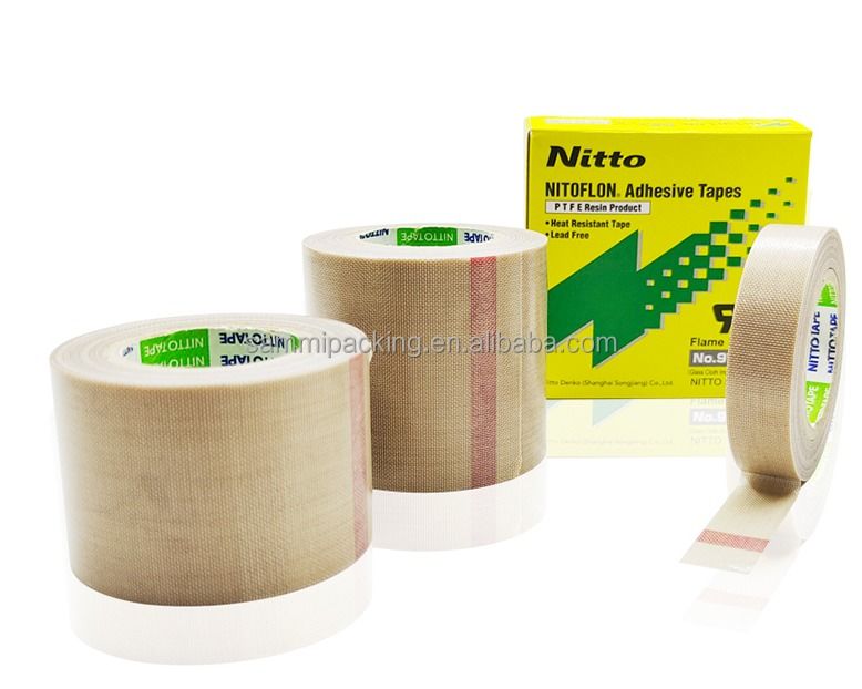 Fluoroplástico de fibra saturada de vidro tecido elétrico Nitto Denko Nitoflon 973UL-S fita adesiva PTFE