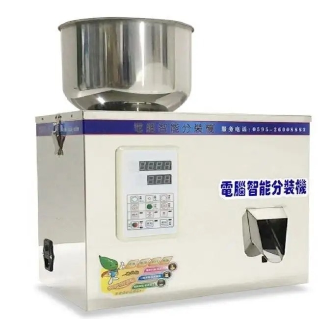 Máquina de Embalagem Enchedora Semi-Automática de Comprimidos de Sal de 2-200g com Motor Eficiente para Aplicações de Bebidas Químicas em Pó Granulado