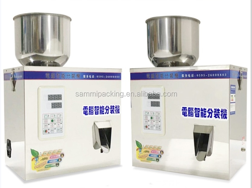 Máquina de Embalagem Enchedora Semi-Automática de Comprimidos de Sal de 2-200g com Motor Eficiente para Aplicações de Bebidas Químicas em Pó Granulado