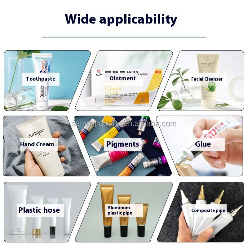 Máquina Automática Elétrica de Enchimento e Selagem de Tubos para Creme Facial Cosmético para Máquinas de Embalagem de Shampoo, Loção e Óleo Corporal