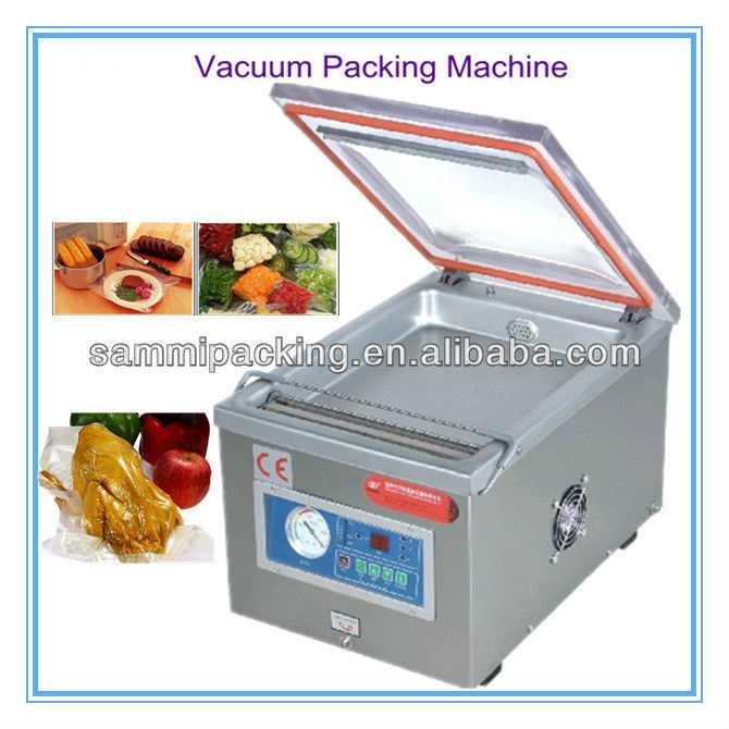 Melhor preço Máquina de vedação a vácuo de alimentos de mesa Casa/Loja Equipamento de embalagem a vácuo usado para grãos/carne de bovino/frutos do mar Fácil de operar