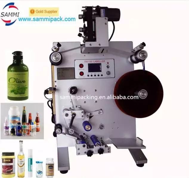 SL-130 Verital Round Bottle Labeller, Máquina de rotulagem de adesivos para garrafas redondas