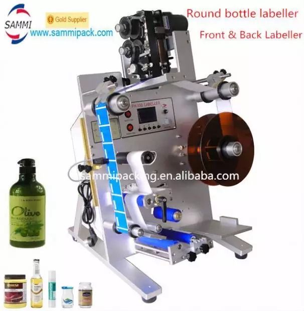 SL-130 Verital Round Bottle Labeller, Máquina de rotulagem de adesivos para garrafas redondas
