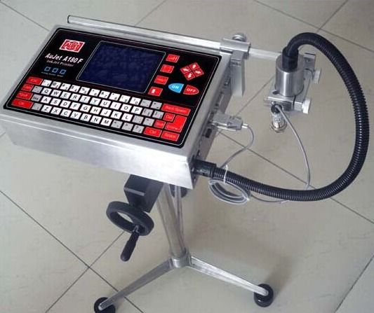 Impressora CIJ de jato de tinta industrial Código QR Número de lote Impressora Impressora de jato de tinta Impressora CIJ para fio de garrafa Código de cabo caducidade