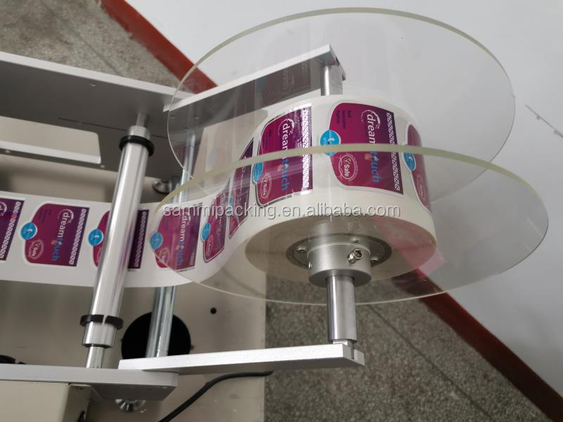 Máquina de Rotulagem de Adesivos de Duas Faces Semi Automática Redonda de Alta Velocidade e Excelente Desempenho à Venda