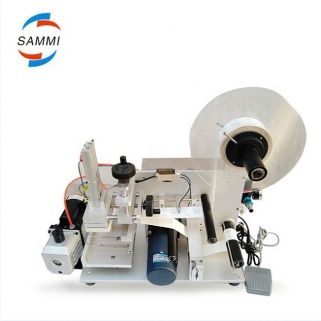 Máquina de Rotulagem Elétrica de Garrafas Planas Mais Vendida, de Baixo Custo, Profissional, para Garrafas Quadradas, Adesivo, Máquina de Rotulagem de Alta Precisão