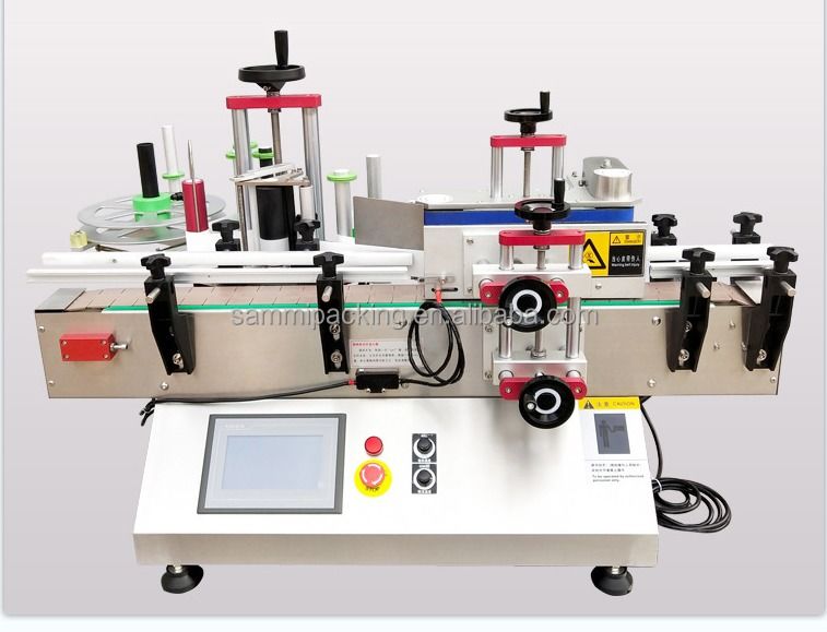 Máquina de Rotulagem Automática de Alta Velocidade com Preço Barato e Transportador, Rotuladora de Garrafas SMTBJ-50 com CE