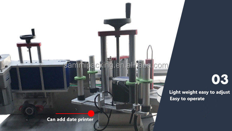 Máquina de Rotulagem Automática de Alta Velocidade com Preço Barato e Transportador, Rotuladora de Garrafas SMTBJ-50 com CE